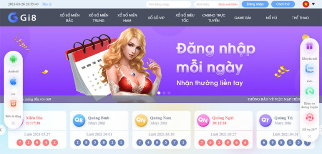 Đánh giá giao diện website của nhà cái K8 và Gi8