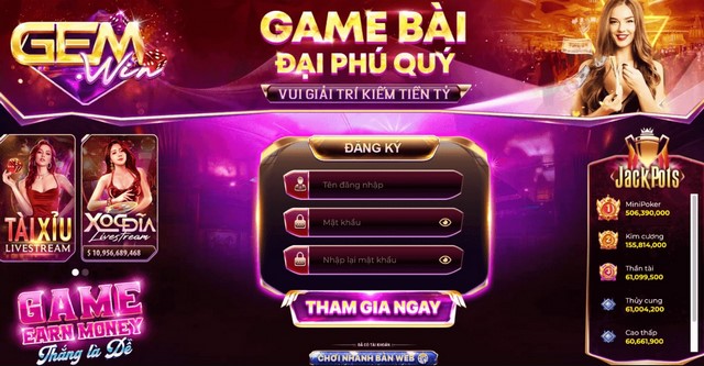 Thông tin cơ bản về cổng game Gemwin