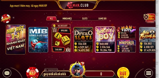 Tổng hợp kho game cược hấp dẫn có tại Manclub