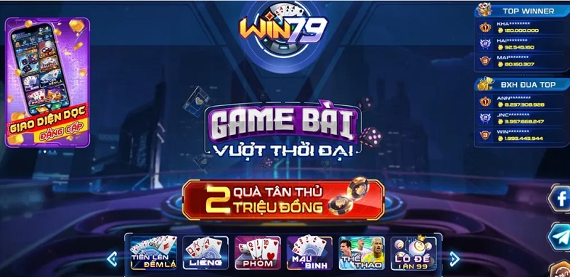 Win79 cung cấp hơn 50 tựa game bài và không ngừng bổ sung